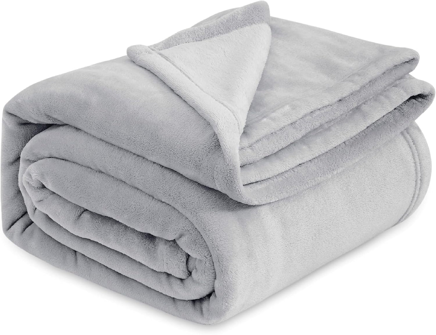 Bedsure GentleSoft Fleece Blanket – King, Grey