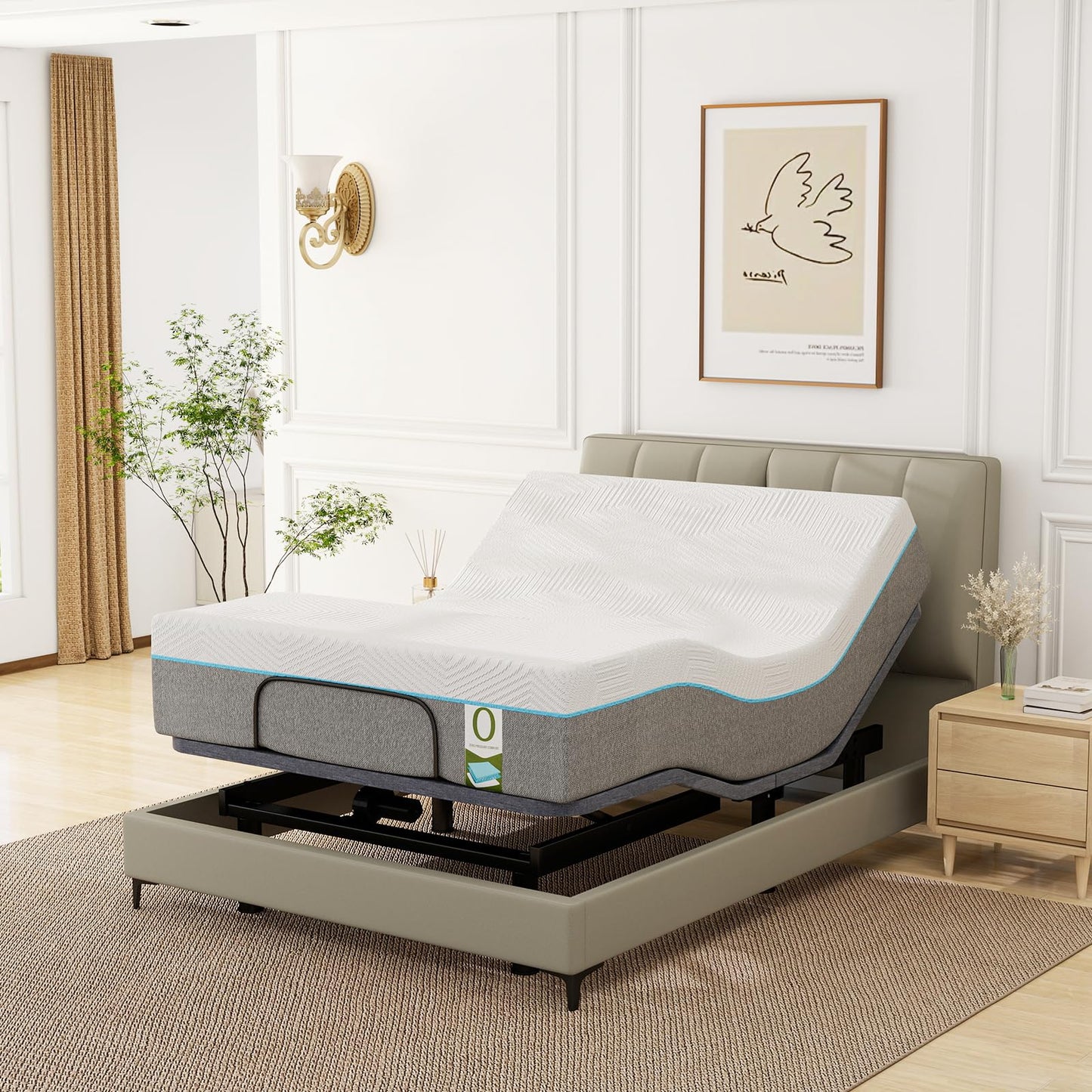 Vipbear Queen Adjustable Bed Frame