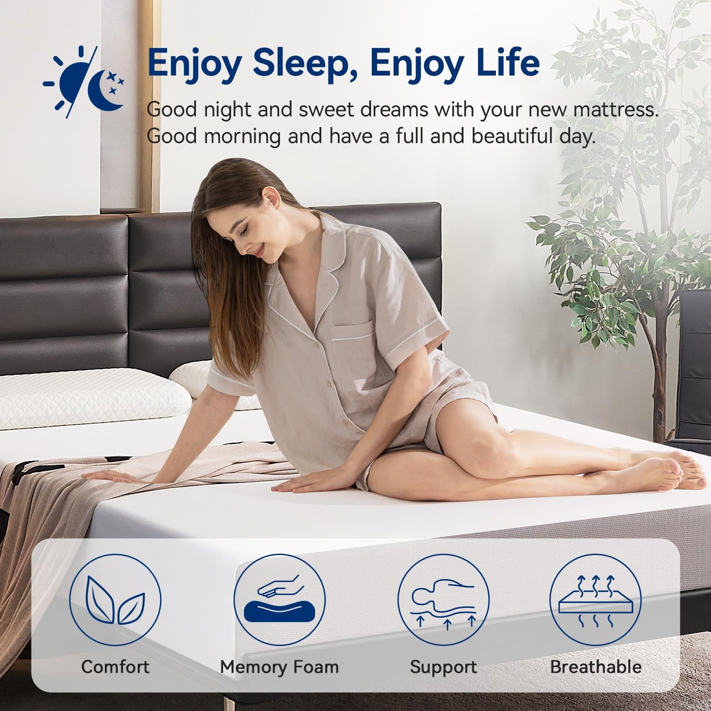 Amazon Basics 12" Twin Memory Foam Mattress
