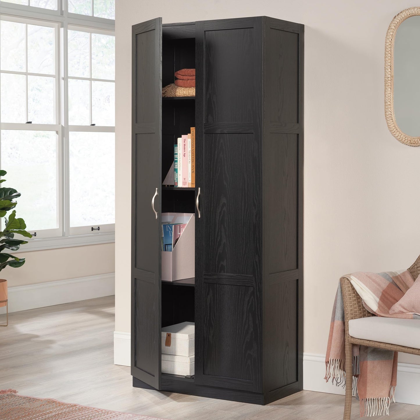 Sauder Select Storage Cabinet/ Pantry cabinets, White finish