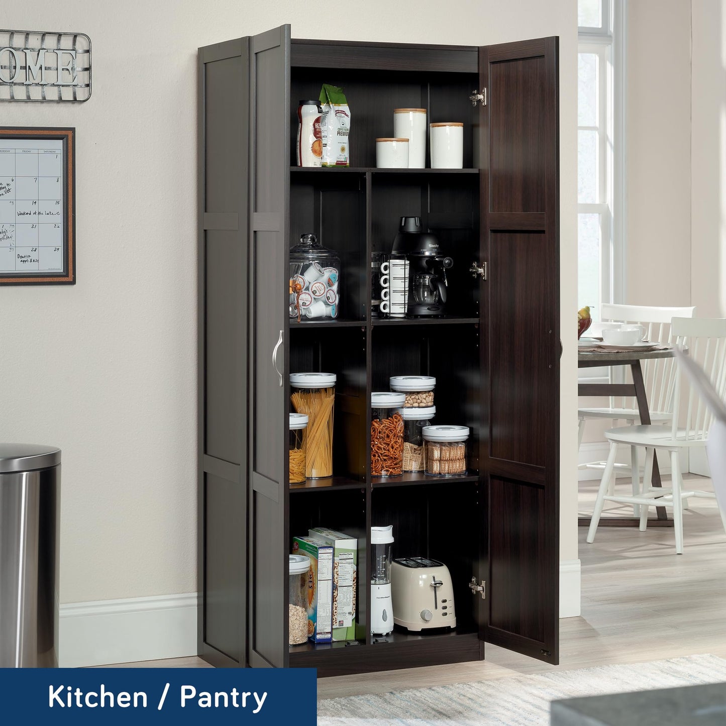 Sauder Select Storage Cabinet/ Pantry cabinets, White finish