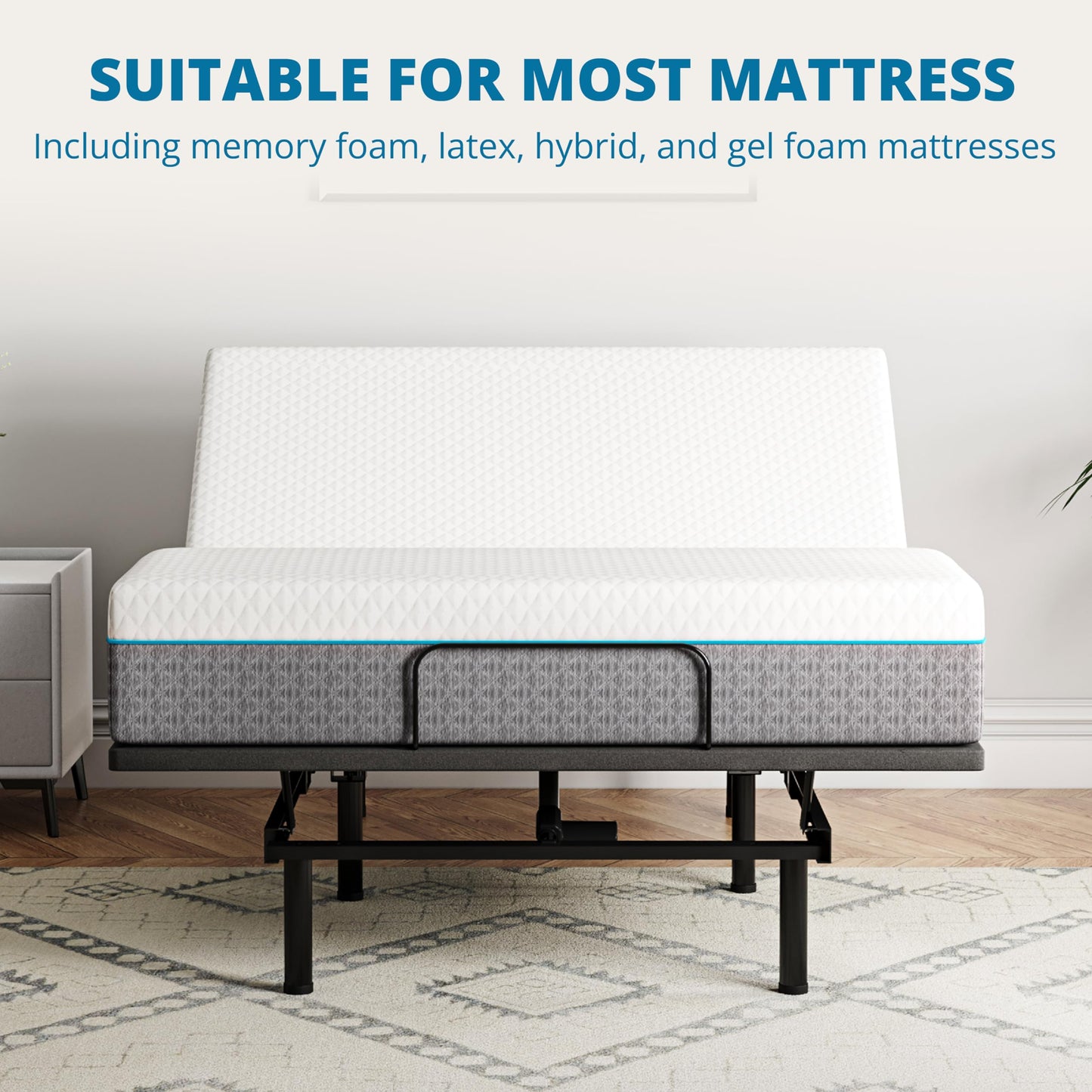Split King Adjustable Bed with Mattress