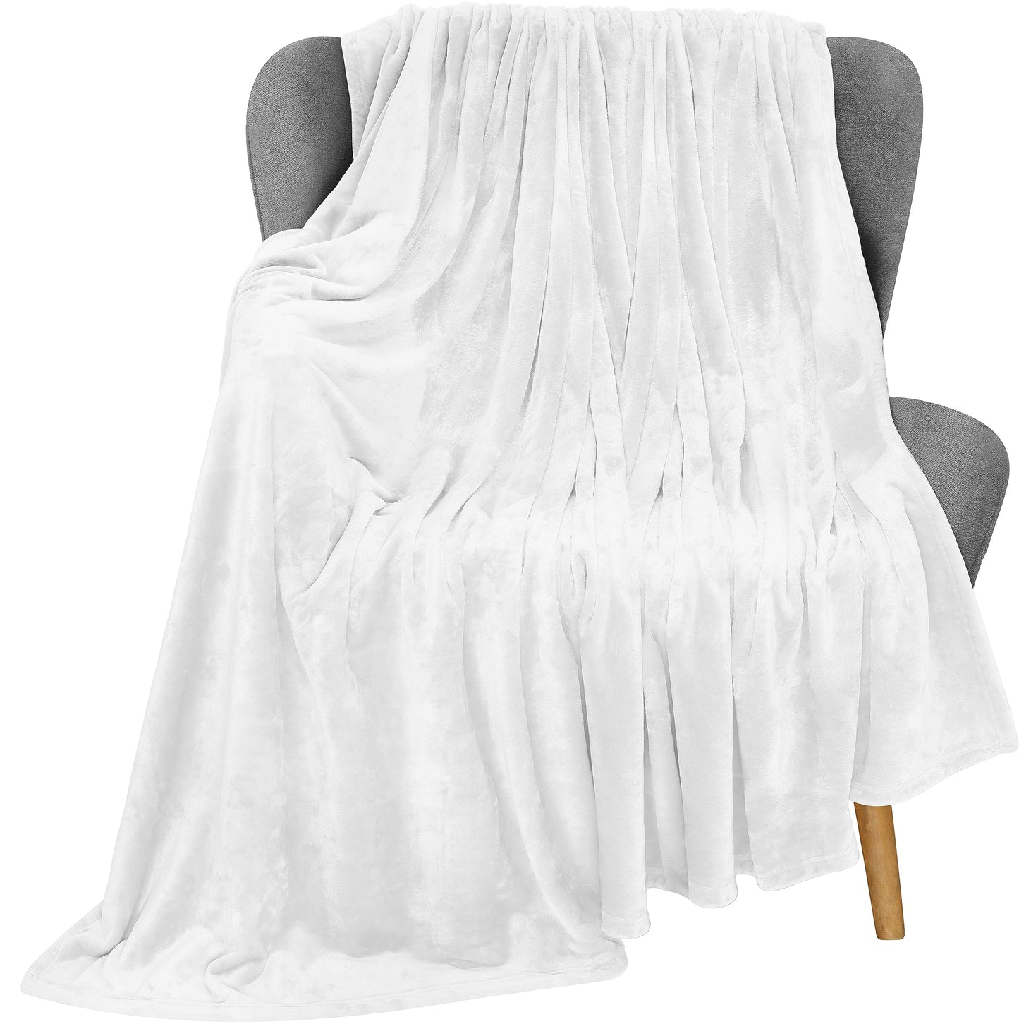 Utopia Bedding Grey Fleece Blanket
