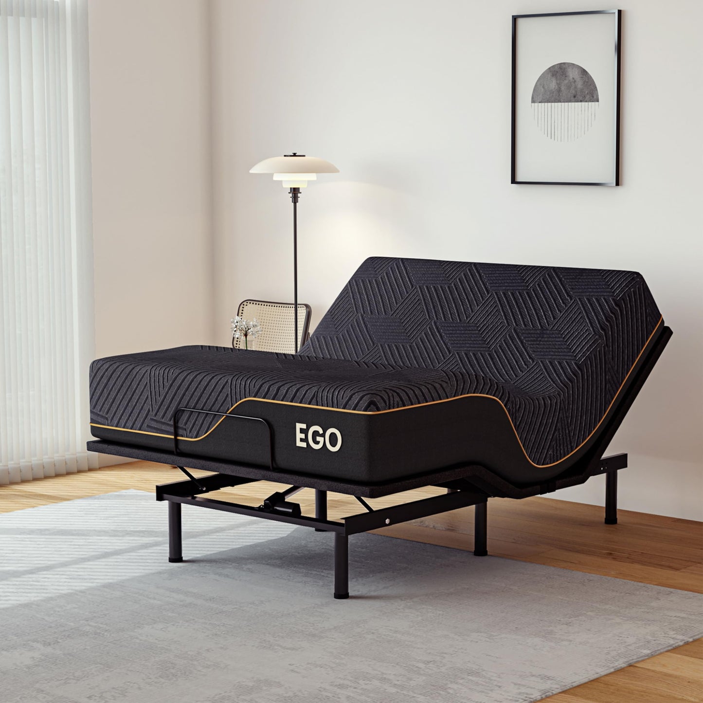 EGOHOME Split King Adjustable Bed
