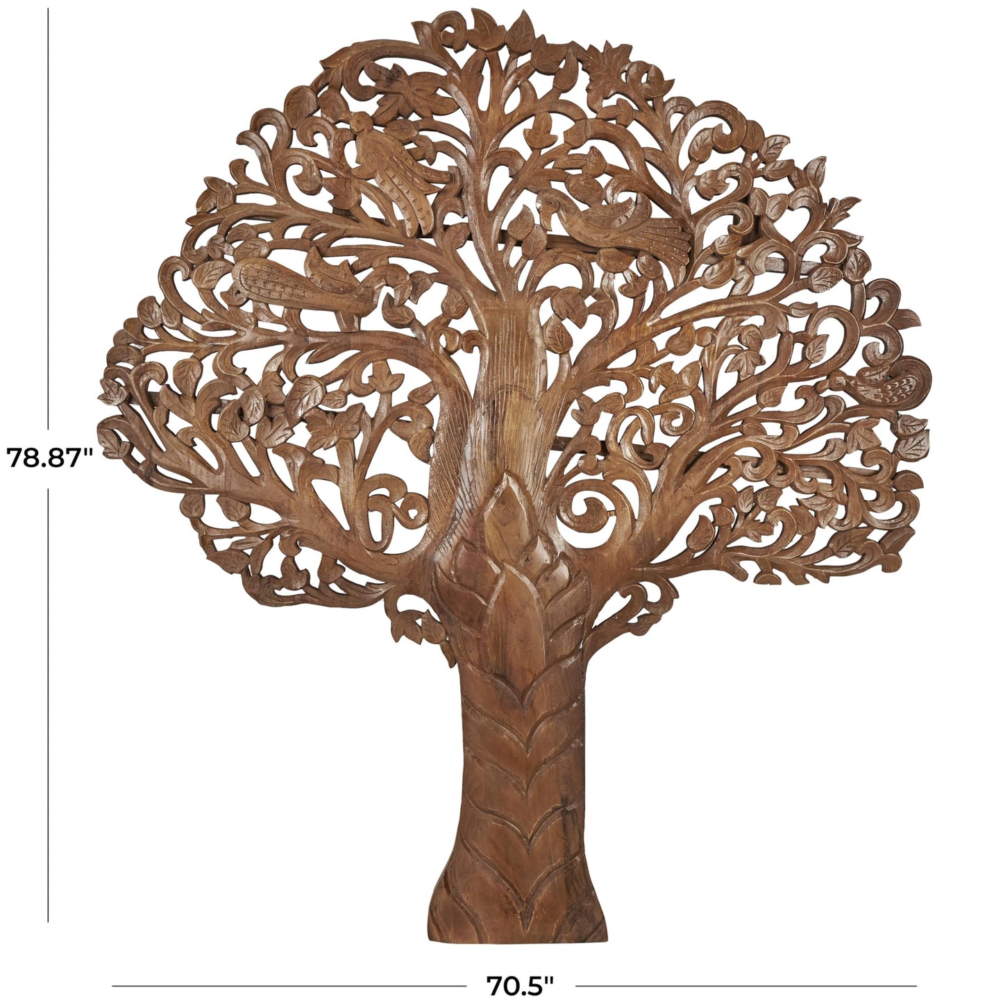 Deco 79 Mango Wood Tree Wall Sculpture 71"x79"