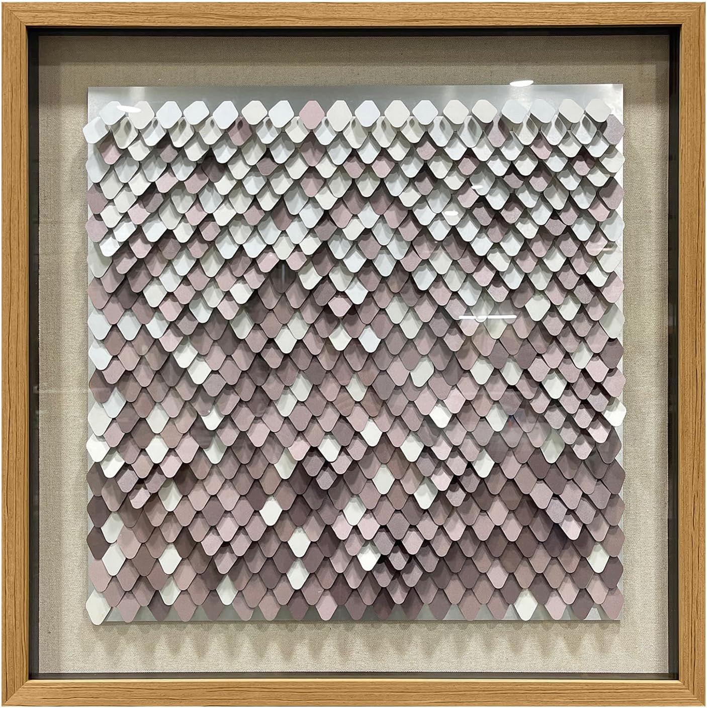 BrightA Polymer Strip Collage Painting 39.4"x59"