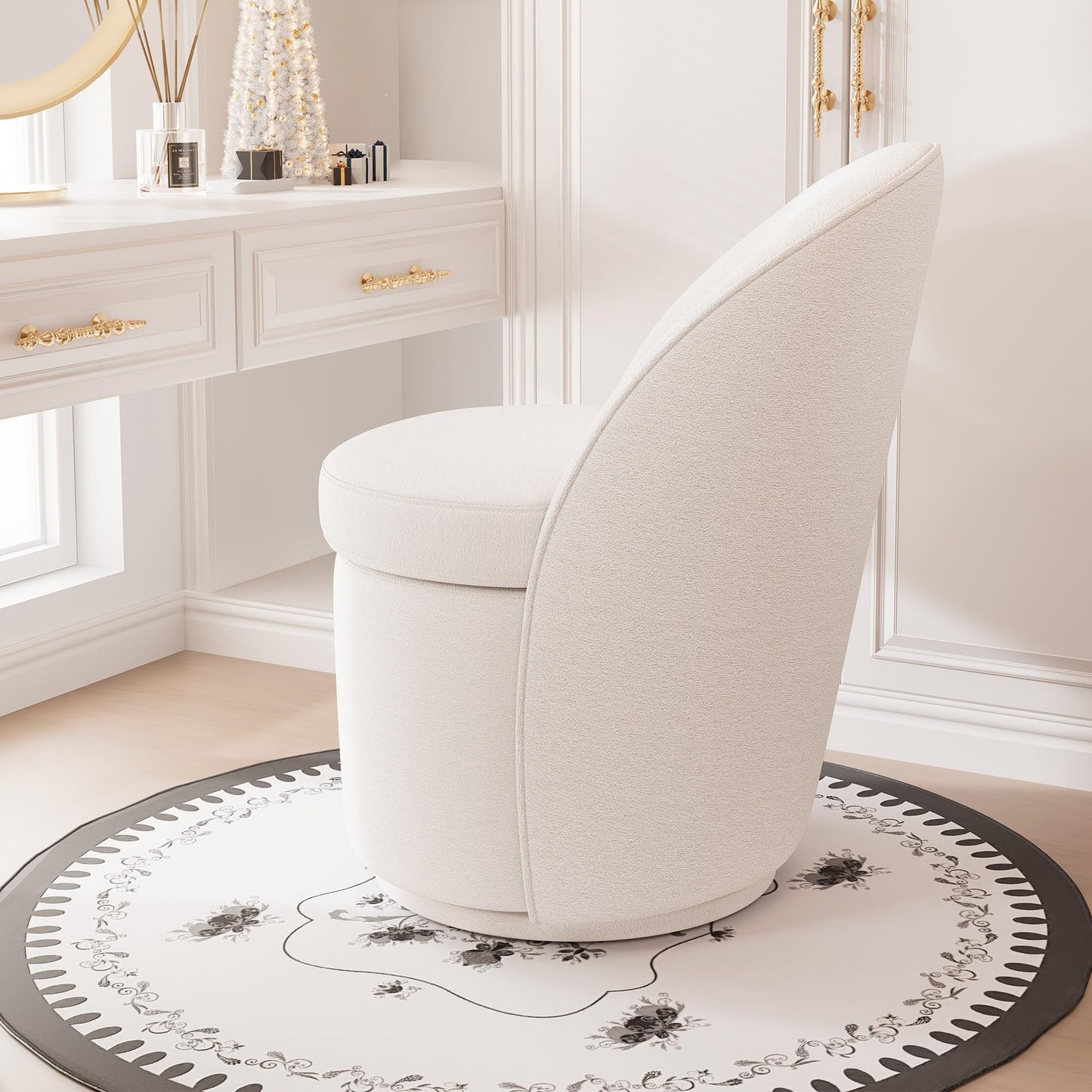 YOUTASTE Swivel Vanity Benches Set of 4