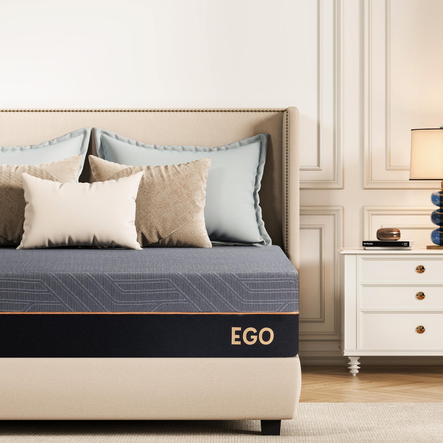 EGOHOME 14" Queen Memory Foam Mattress, Black