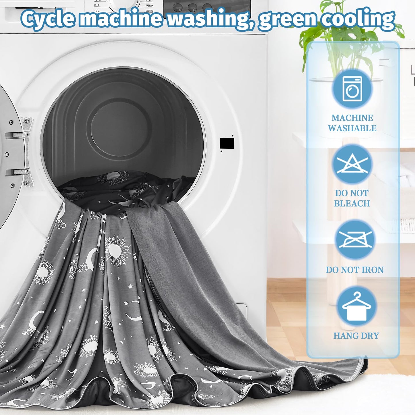 inhand Cooling Blanket – Queen, Dark Grey-Sky