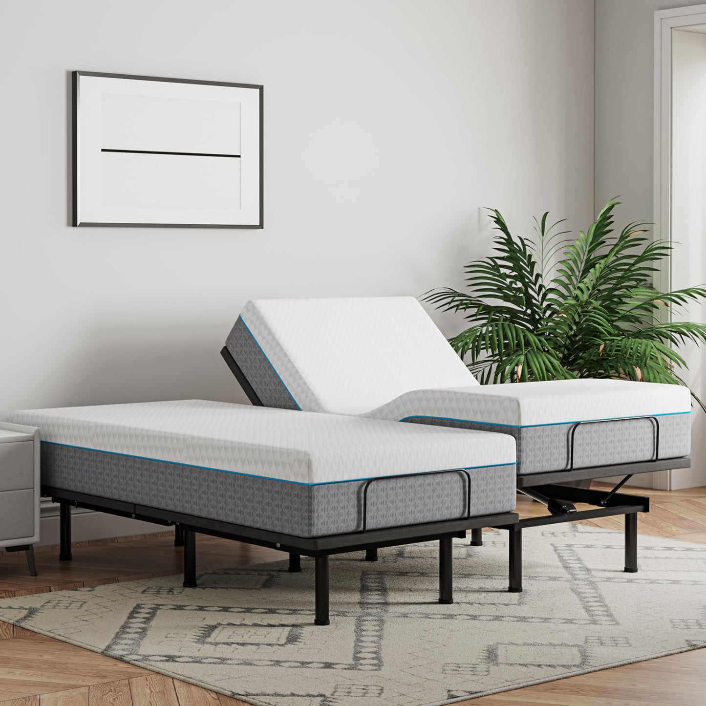 Split King Adjustable Bed with Mattress