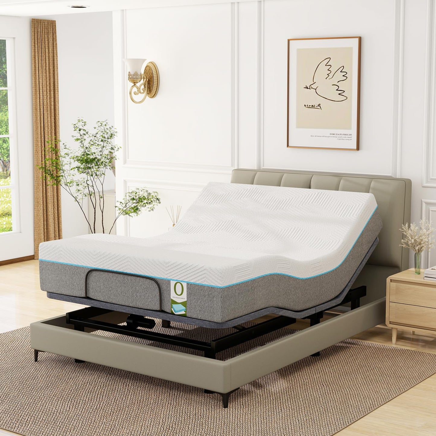 Vipbear Queen Adjustable Bed Frame