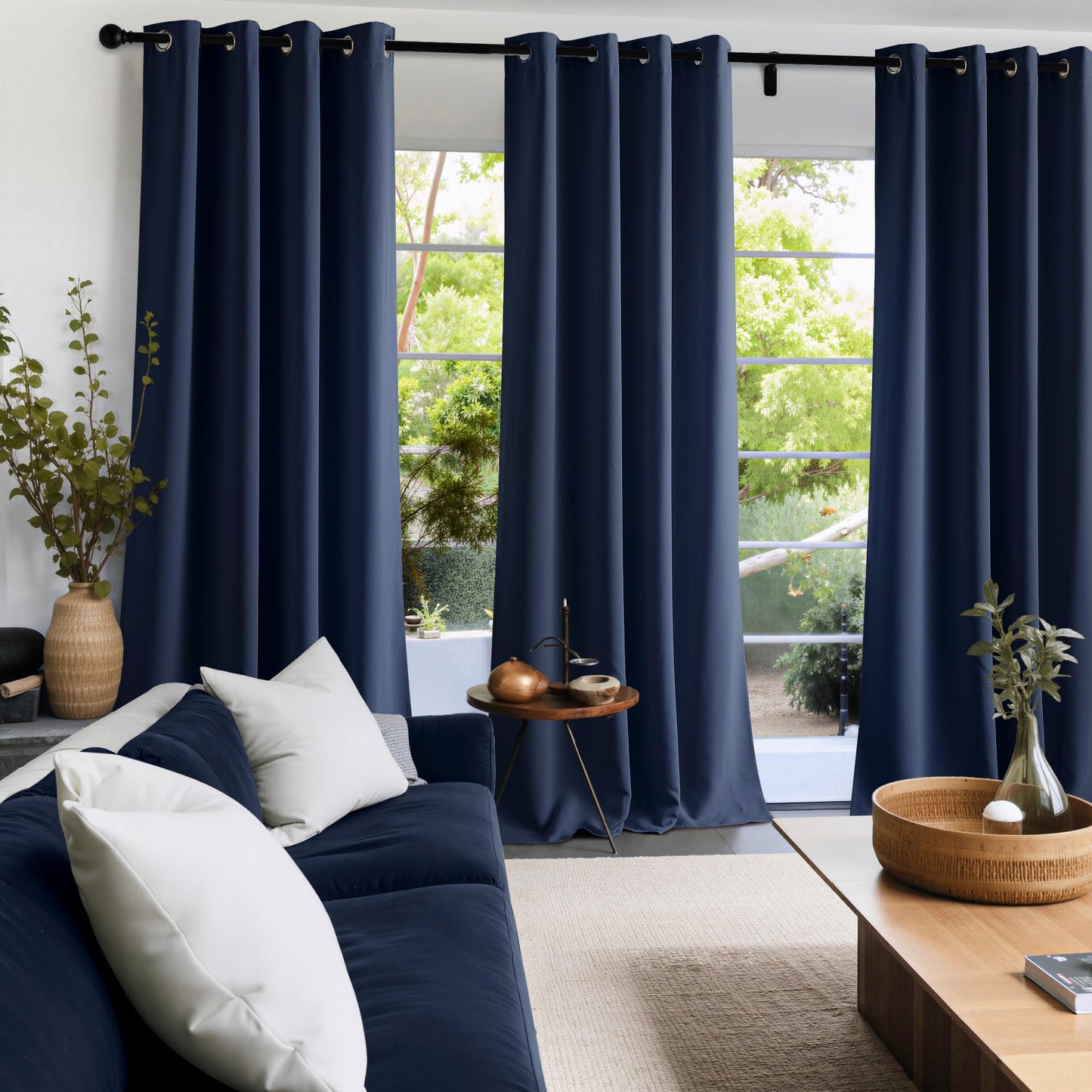 NICETOWN Blackout Curtains – 2 Panels, Grey, 63"