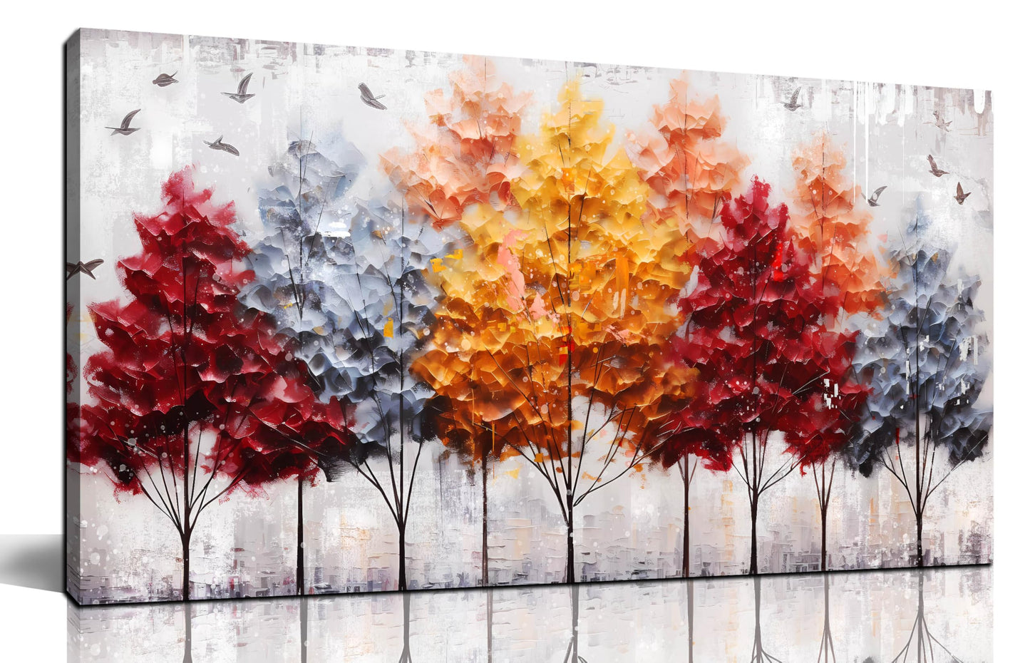Ginkgo Tree Canvas Wall Art 48"x24"