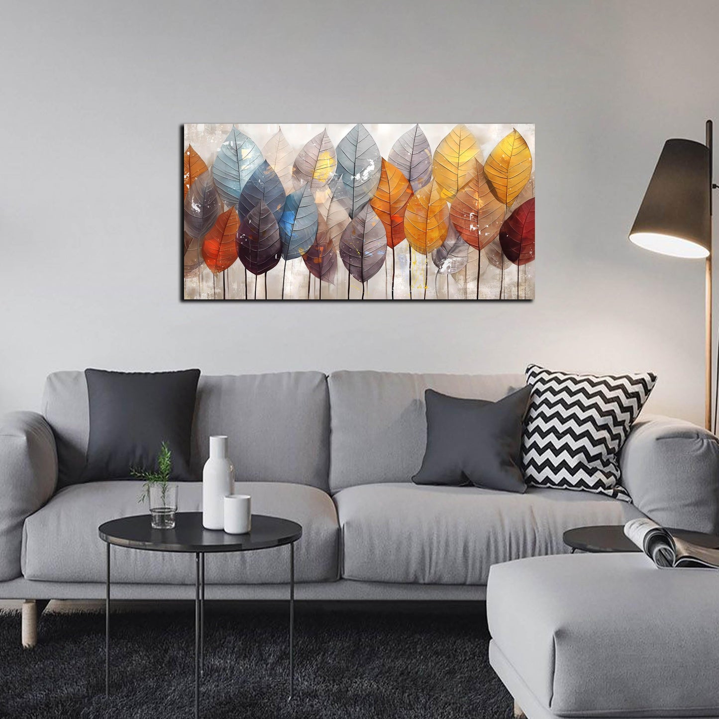 Ginkgo Tree Canvas Wall Art 48"x24"