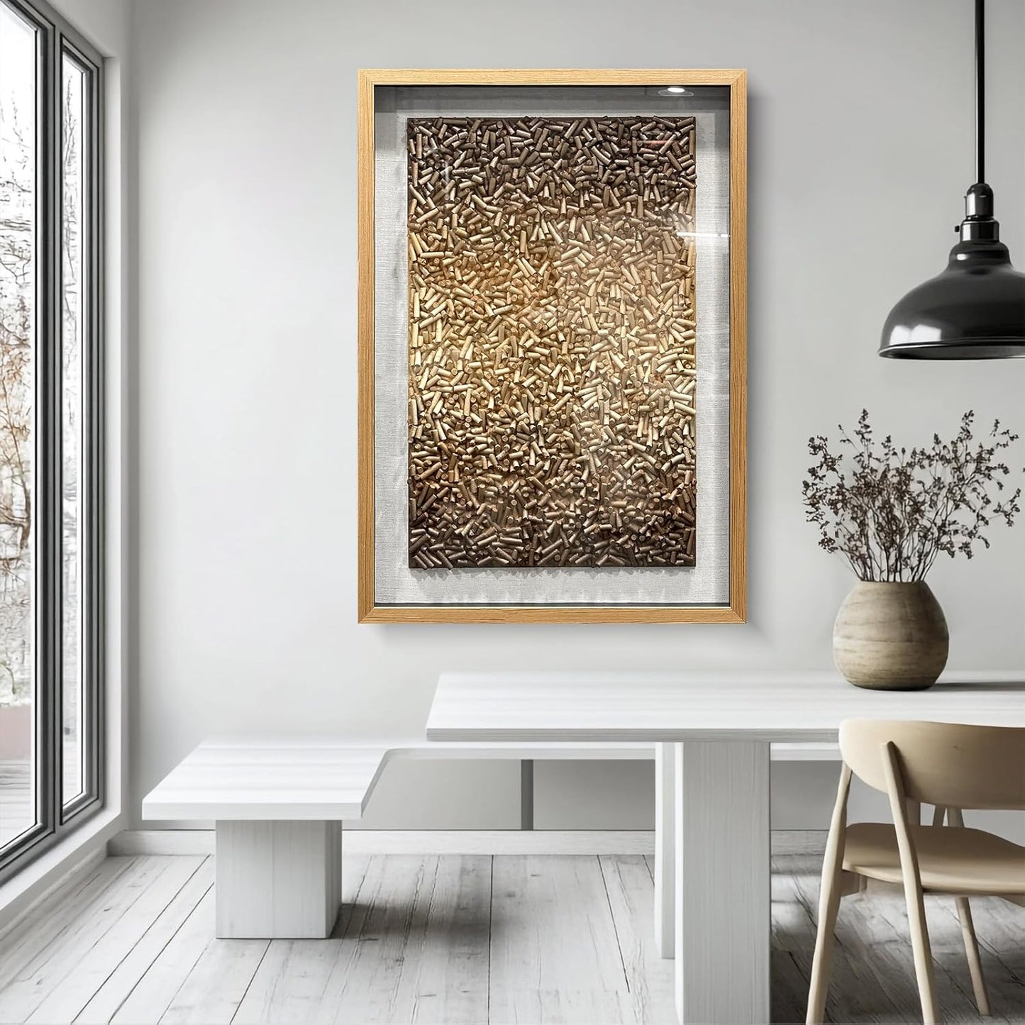 BrightA Polymer Strip Collage Painting 39.4"x59"