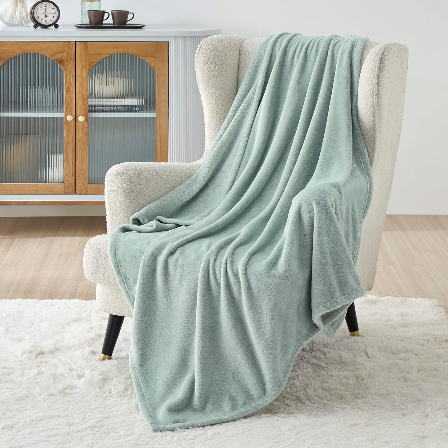 Bedsure GentleSoft Fleece Blanket – King, Grey