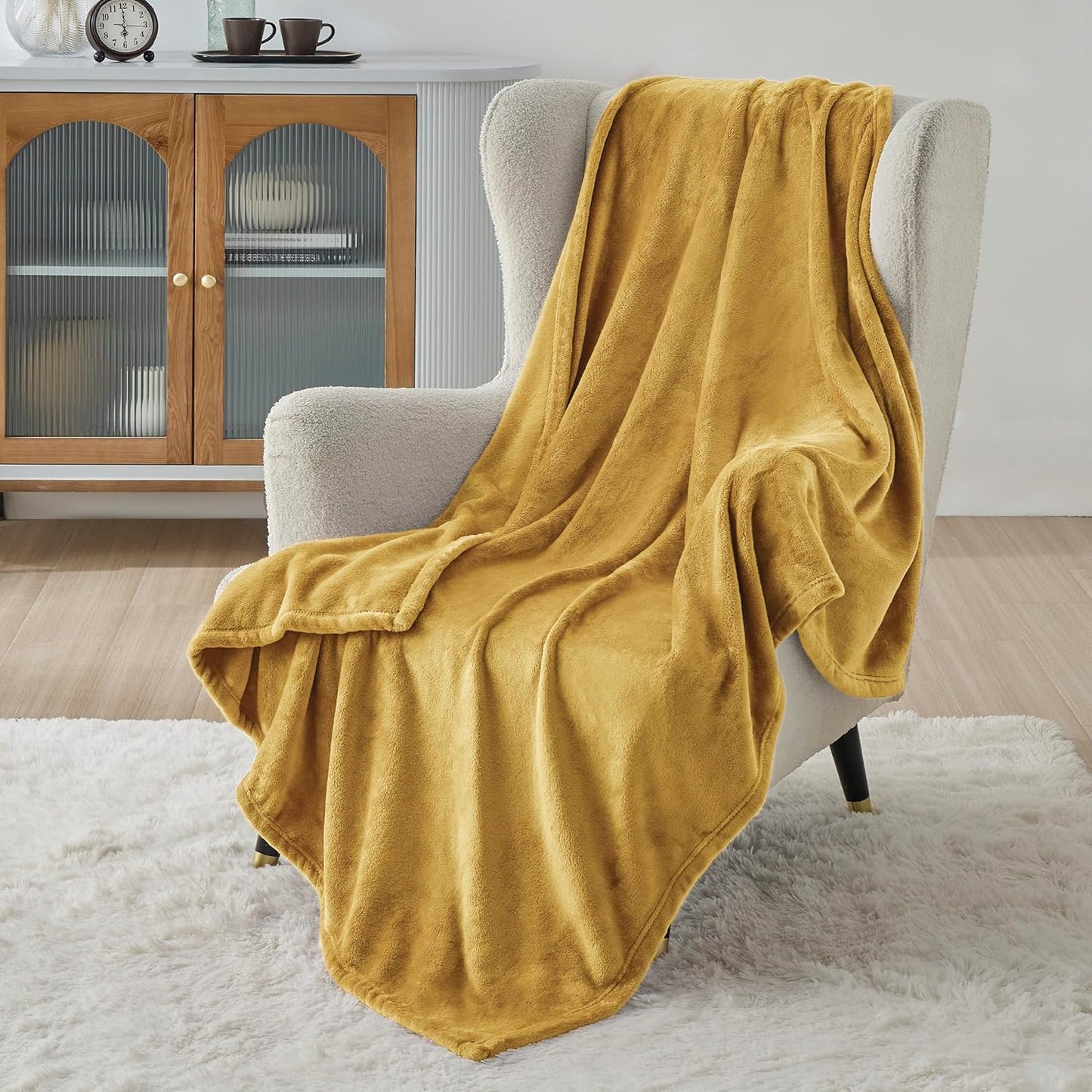 Bedsure GentleSoft Fleece Blanket – King, Grey