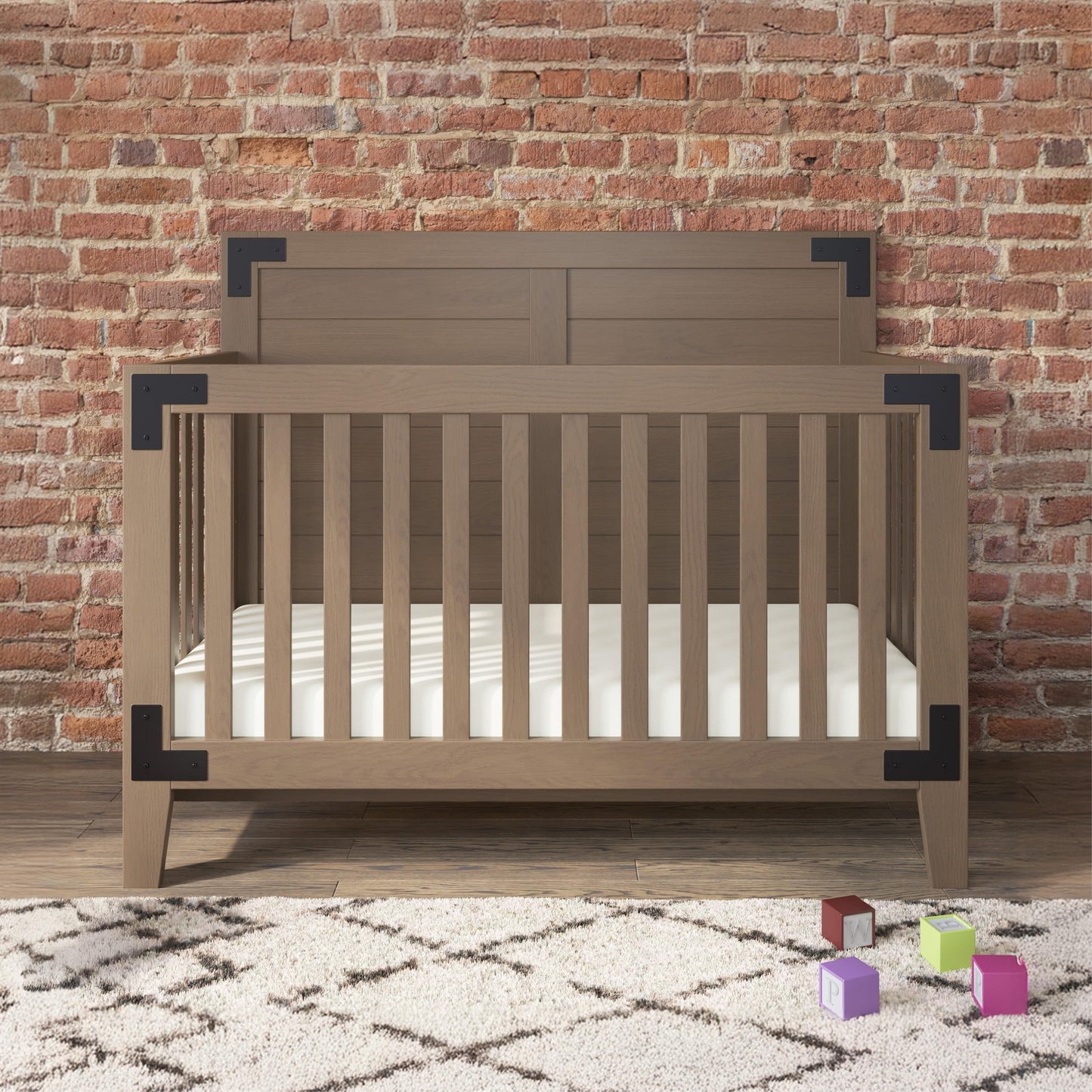 Child Craft Lucas 4-in-1 Convertible Crib – Nutmeg