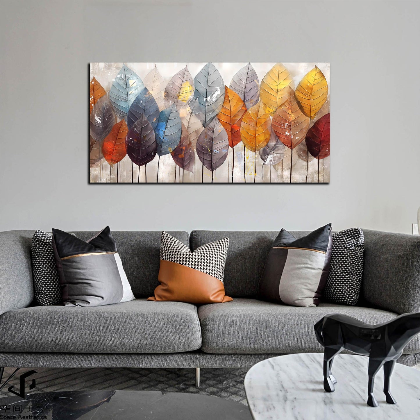 Ginkgo Tree Canvas Wall Art 48"x24"