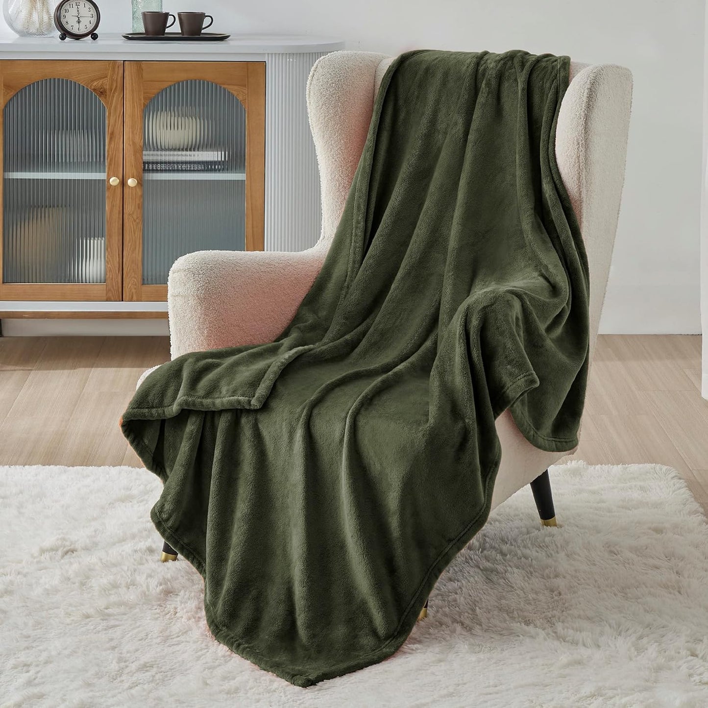 Bedsure GentleSoft Fleece Blanket – King, Grey