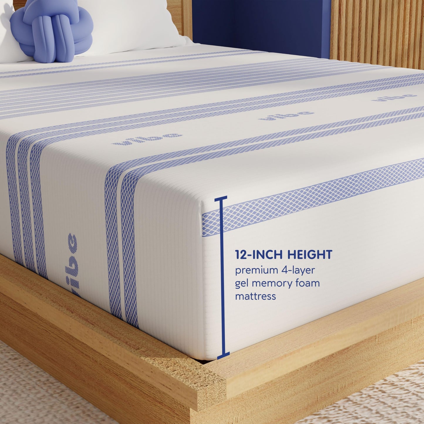 Vibe 12" Full Gel Memory Foam Mattress