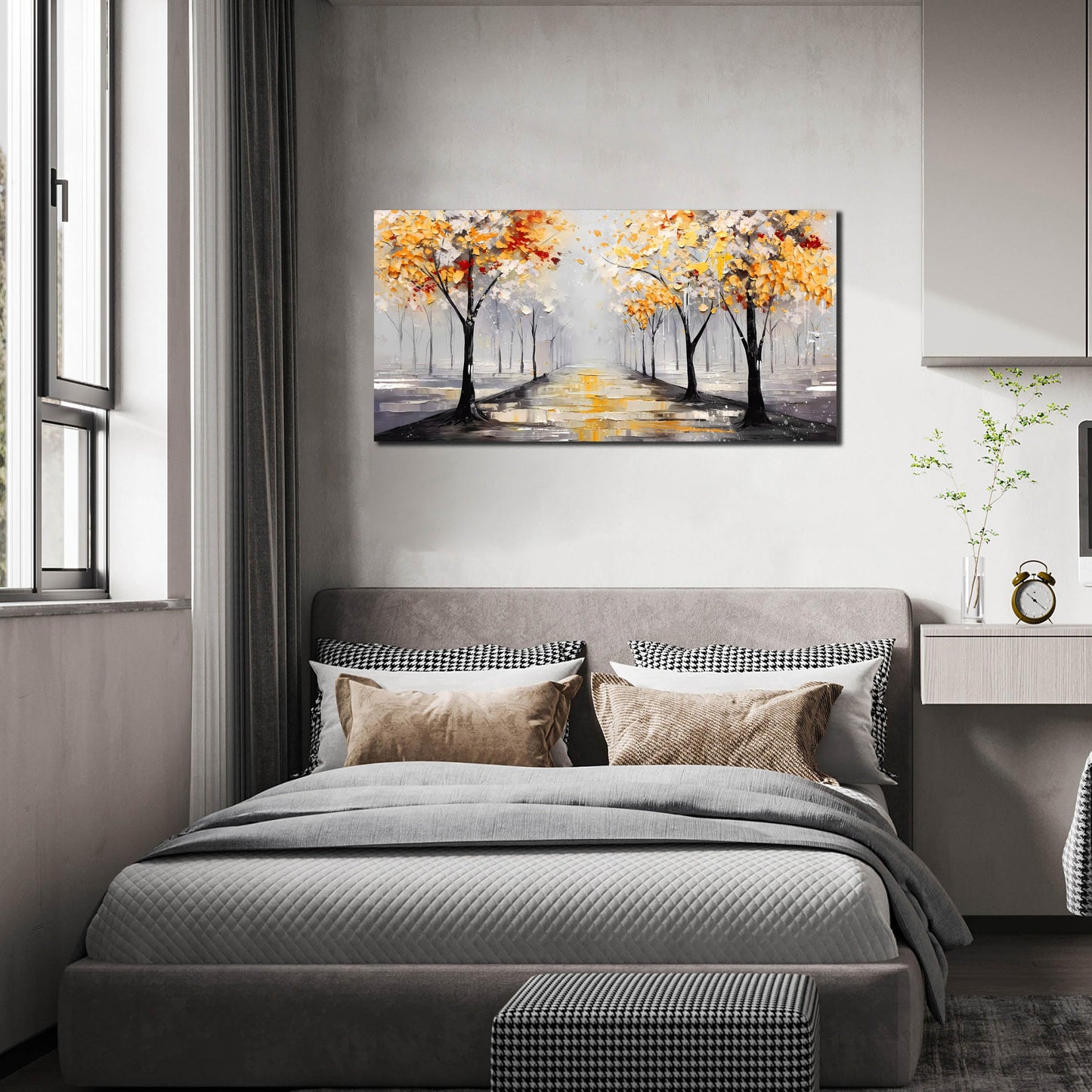 Ginkgo Tree Canvas Wall Art 48"x24"