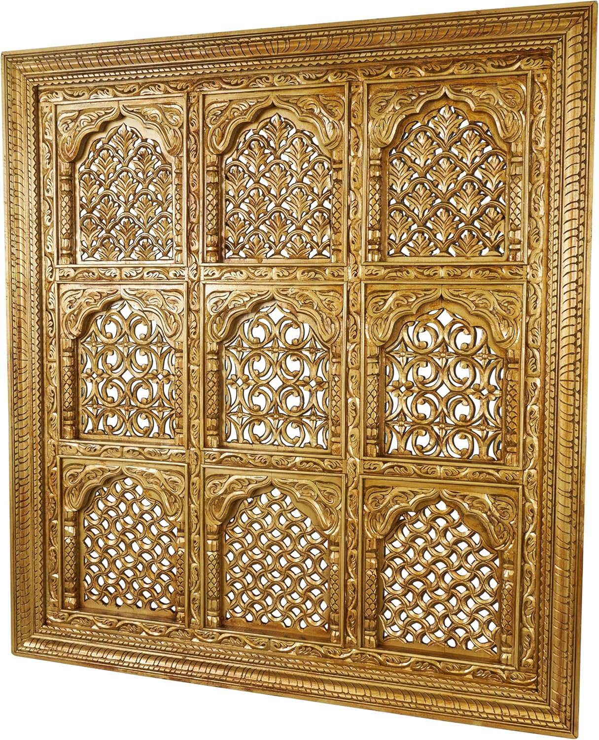 Deco 79 Mango Wood Wall Sculpture