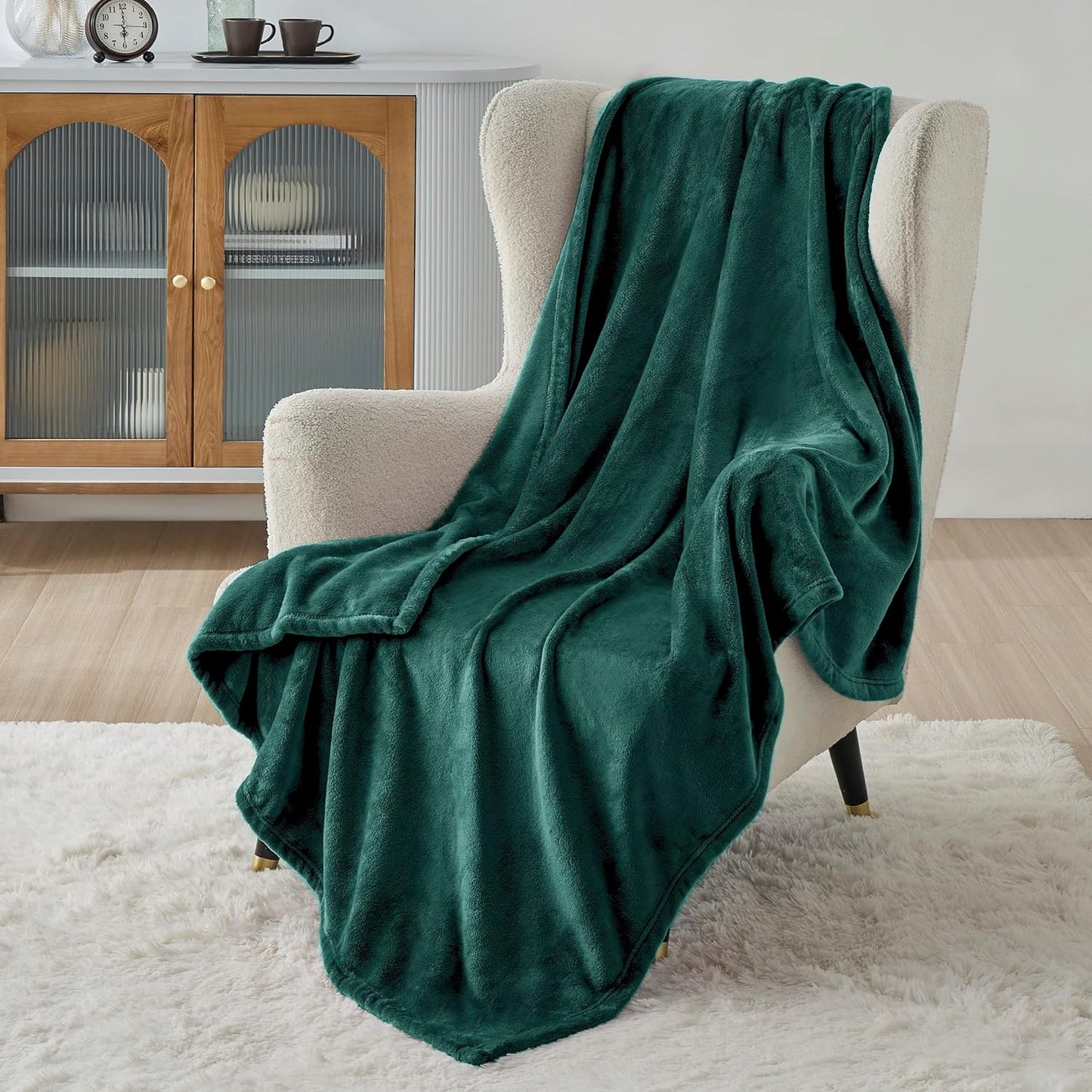 Bedsure GentleSoft Fleece Blanket – King, Grey