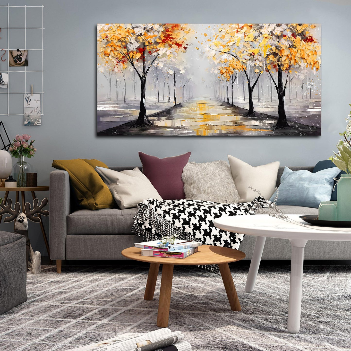 Ginkgo Tree Canvas Wall Art 48"x24"