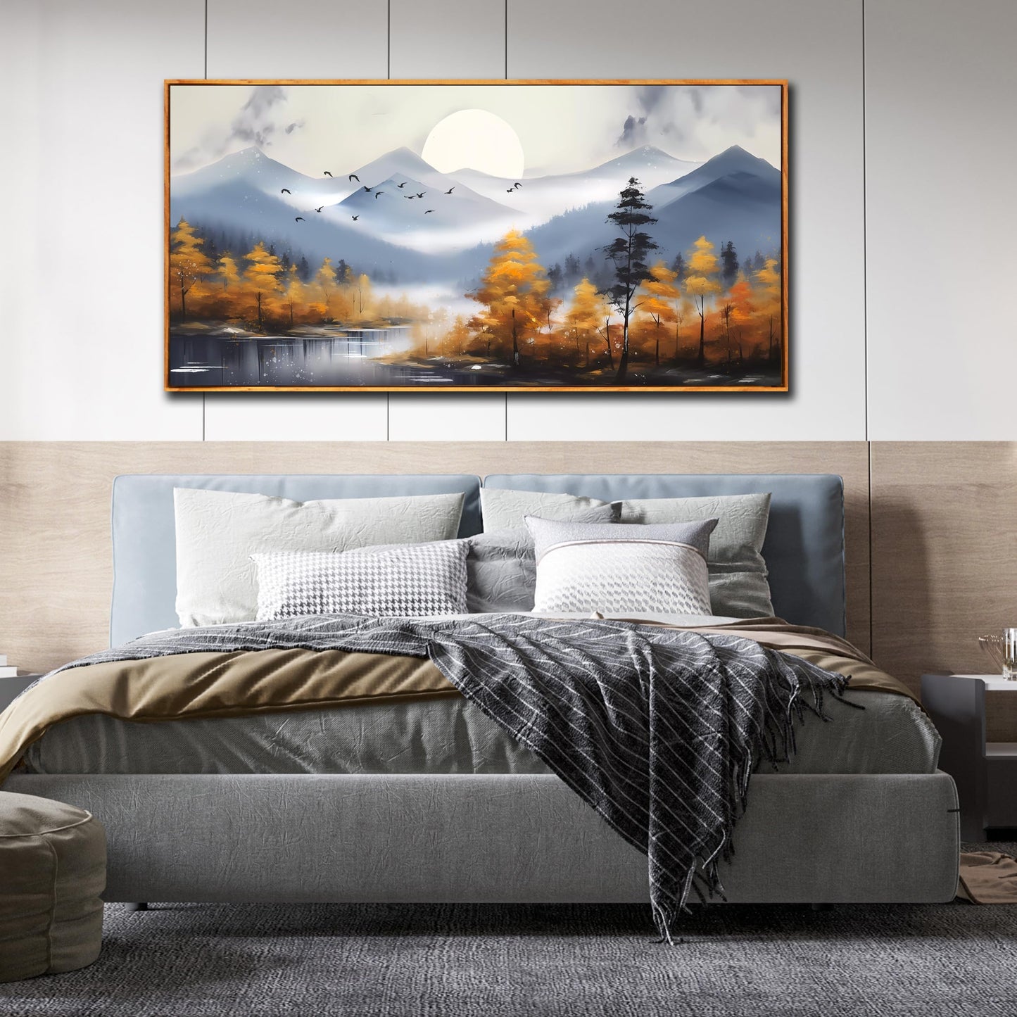 Ginkgo Tree Canvas Wall Art 48"x24"