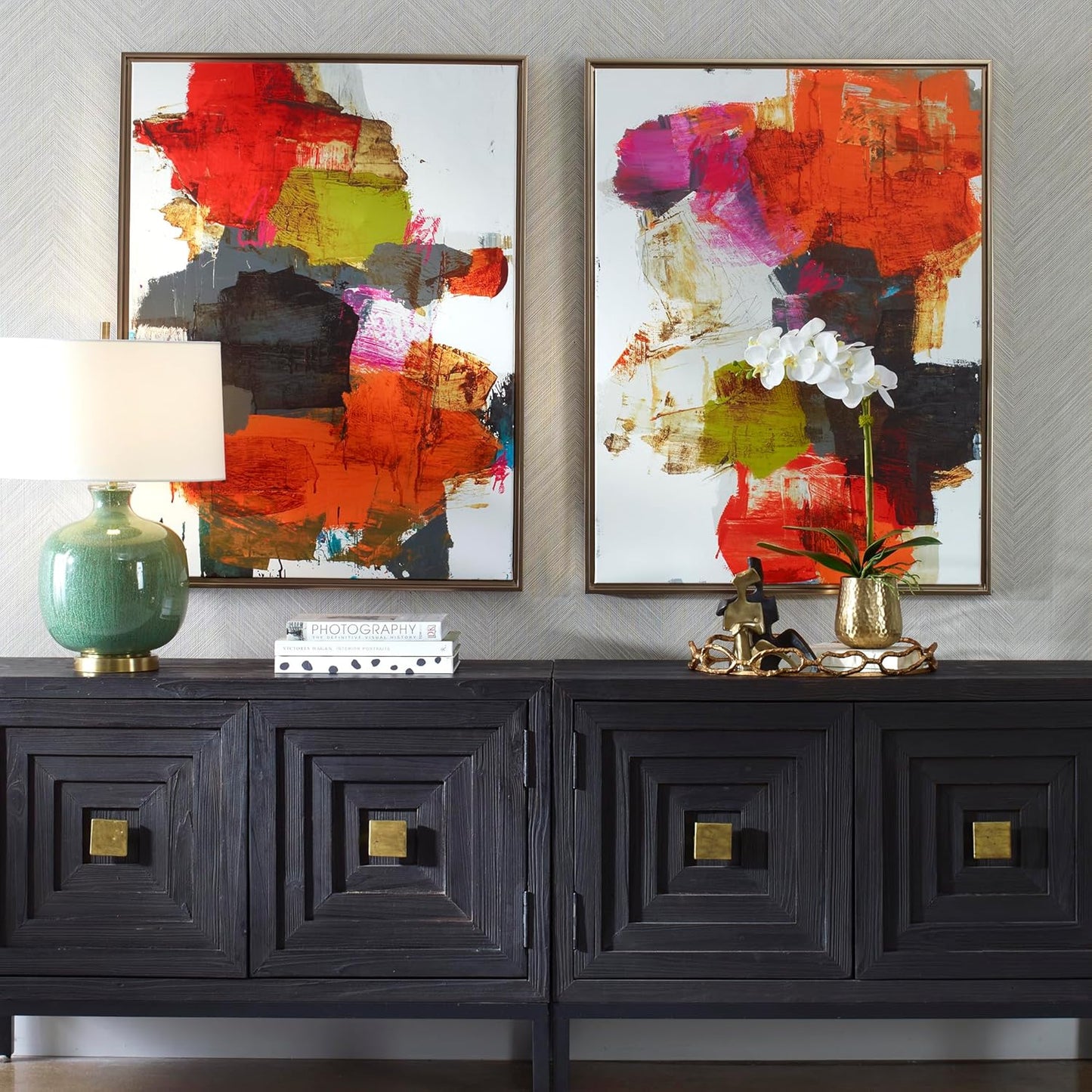 Uttermost Tried and True Framed Abstract Art Set