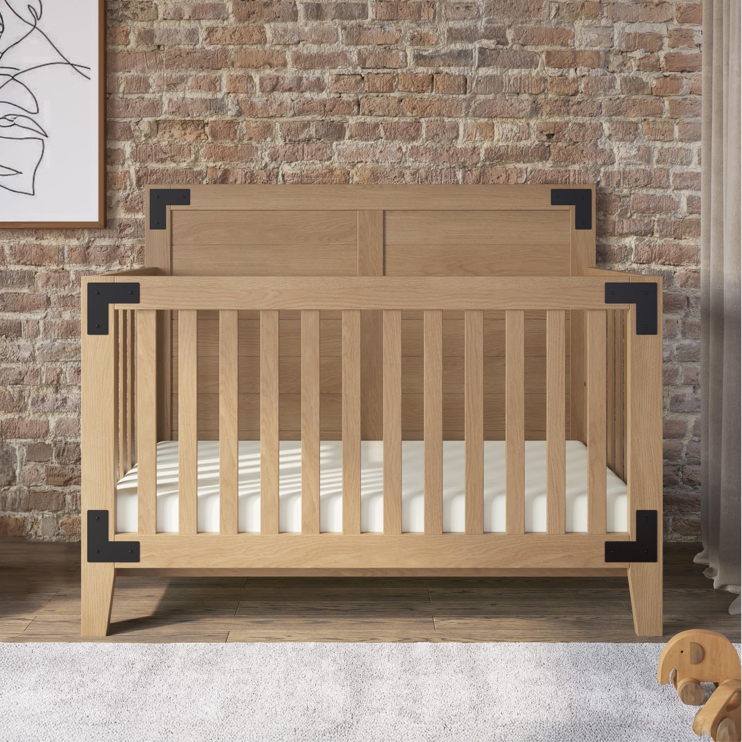 Child Craft Lucas 4-in-1 Convertible Crib – Nutmeg