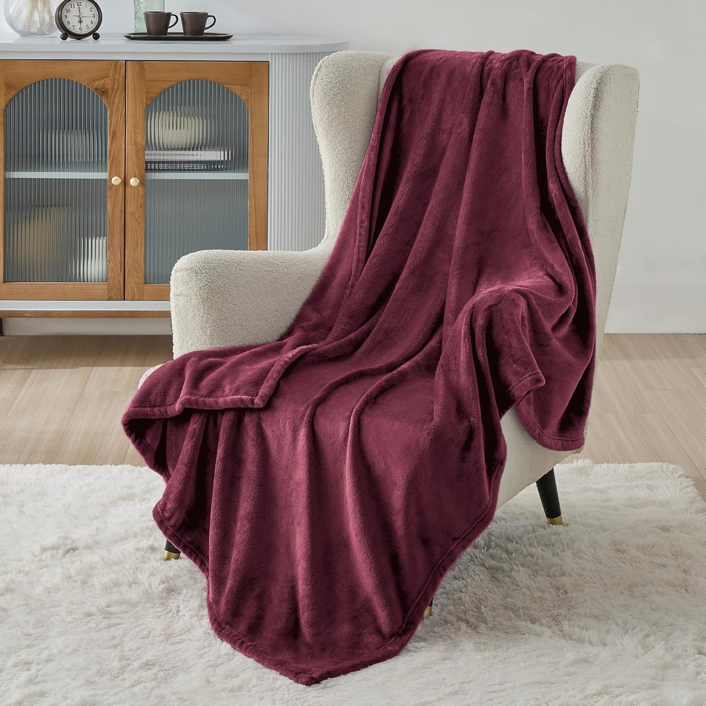 Bedsure GentleSoft Fleece Blanket – King, Grey