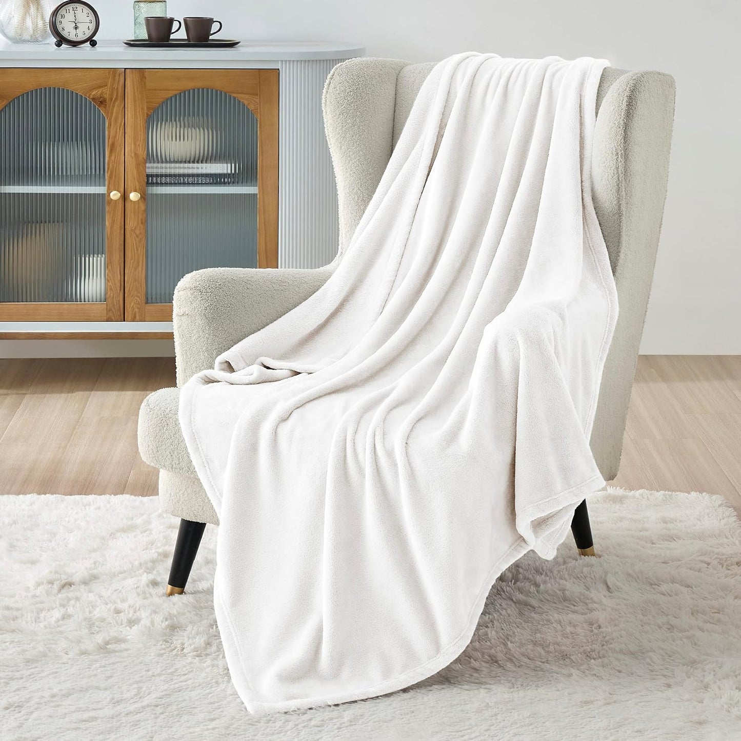 Bedsure GentleSoft Fleece Blanket – King, Grey