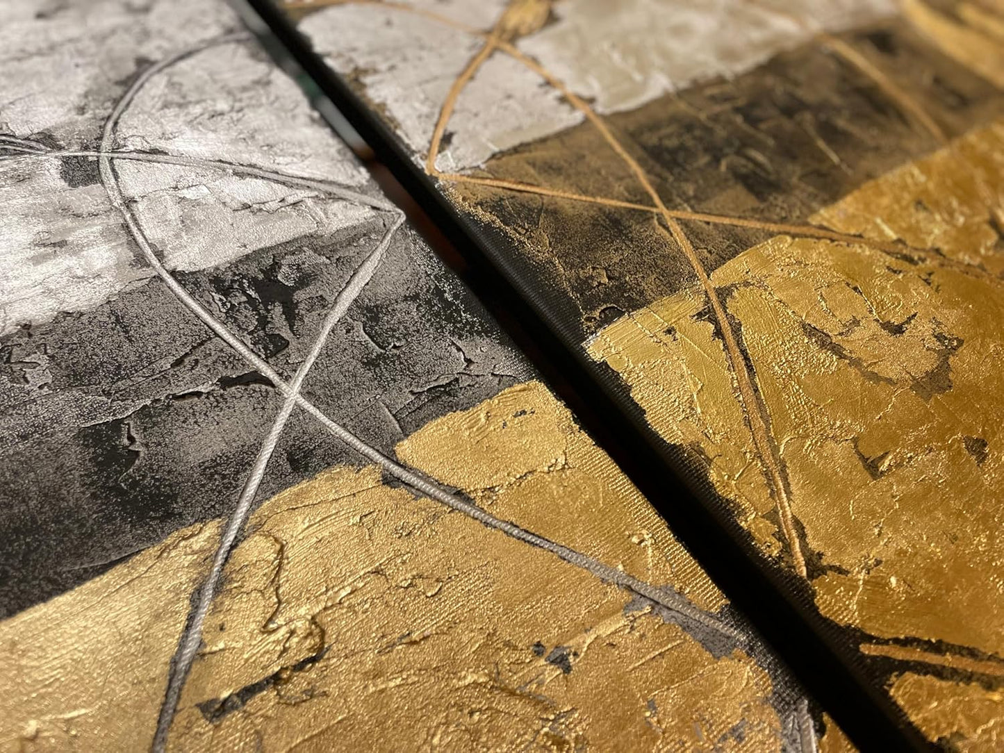 Two Diptych Mixed Media 55"x39"
