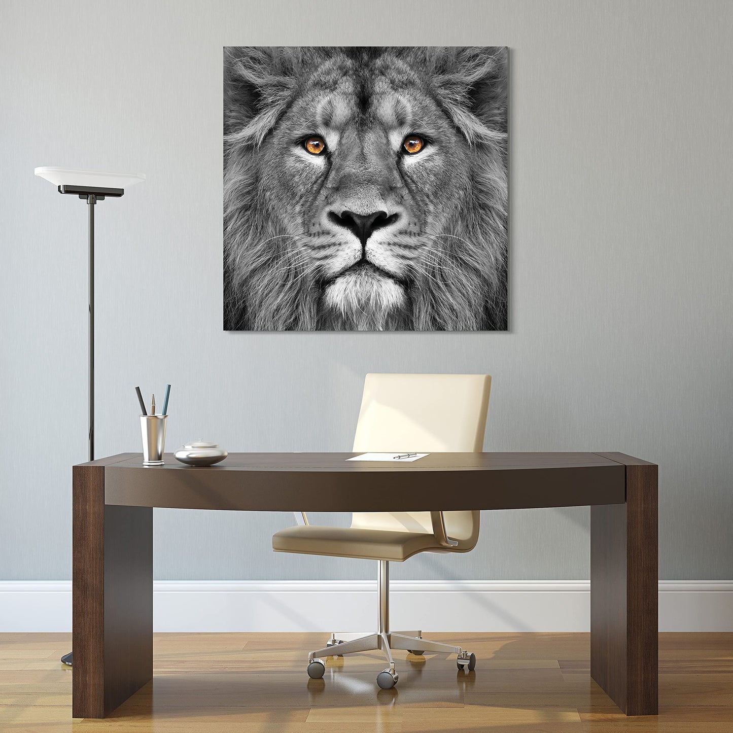 King of the Jungle Glass Wall Art