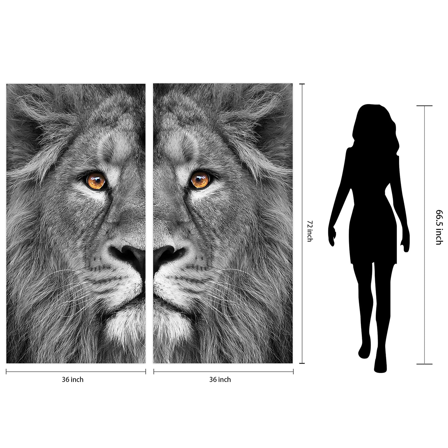 King of the Jungle Glass Wall Art