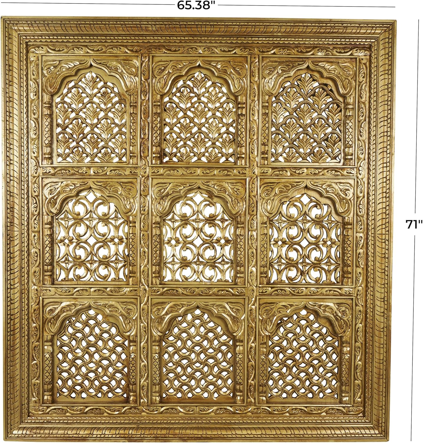 Deco 79 Mango Wood Wall Sculpture