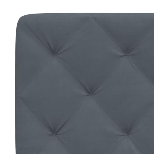 Bed Frame Light Grey Velvet Queen Bed Frame Rectangular Bed