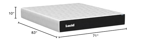 LUCID 12" Twin XL Memory Foam Mattress