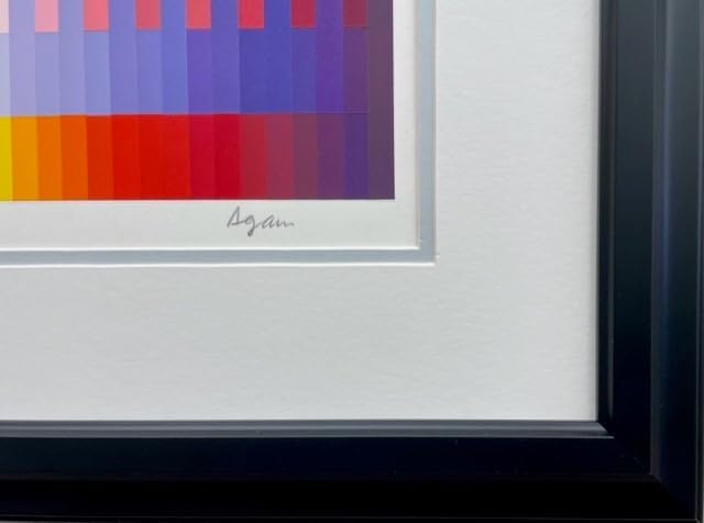 Yaacov Agam Magic Rainbow Silkscreen Art