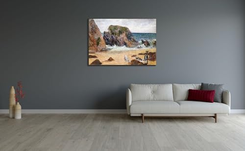Gauguin Cows on the Seashore Canvas 24"x18"