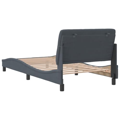 Bed Frame Light Grey Velvet Queen Bed Frame Rectangular Bed