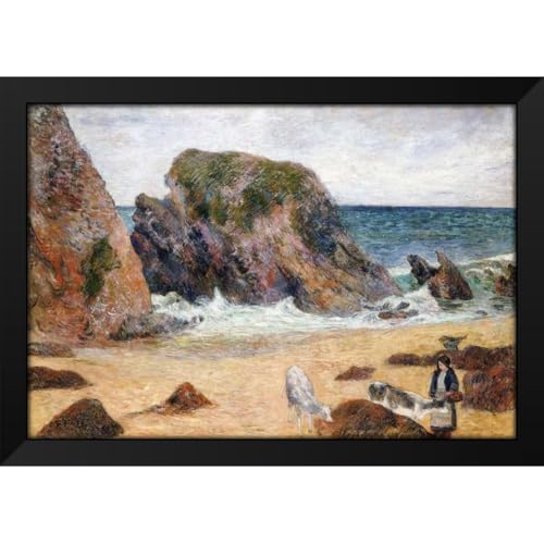 Gauguin Cows on the Seashore Canvas 24"x18"