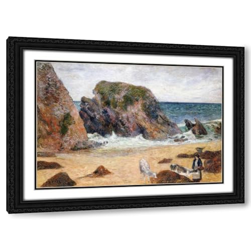 Gauguin Cows on the Seashore Canvas 24"x18"