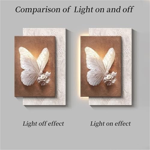 Sandstone 3D Wall Art with LED Lights – Black