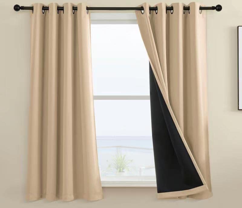 Rutterllow Blackout Curtains – 2 Panels, Dark Grey