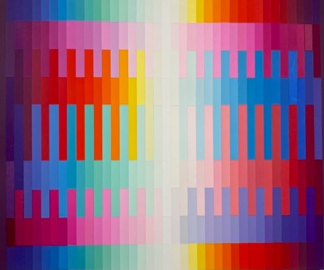 Yaacov Agam Magic Rainbow Silkscreen Art