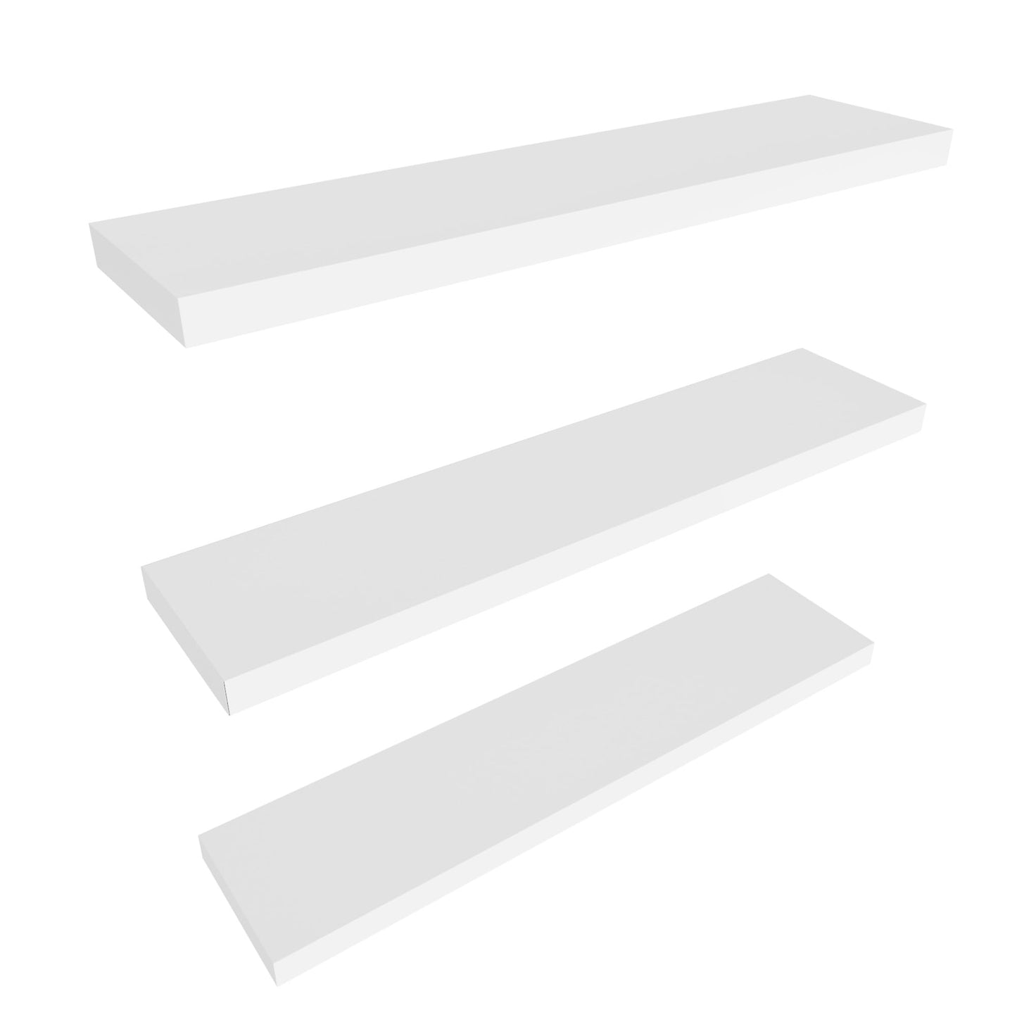 Colima 36" Brown Floating Shelves, 3-Pack