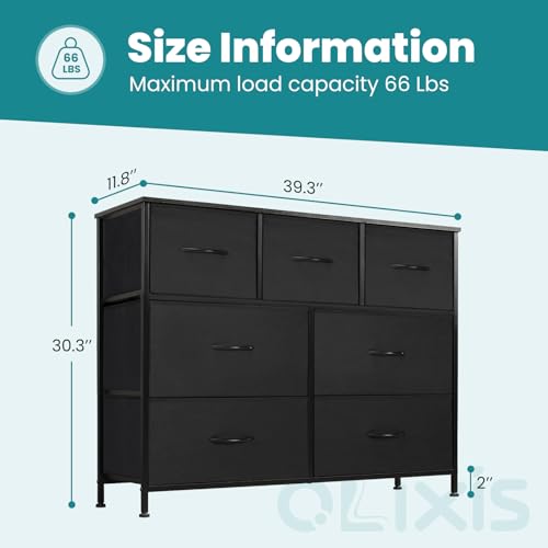 OLIXIS 7-Drawer Dresser, White